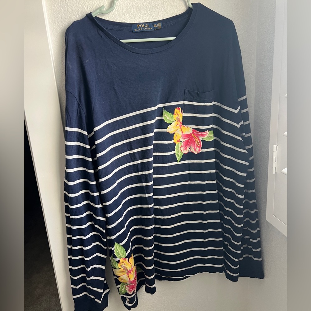 Polo striped long sleeve t shirt